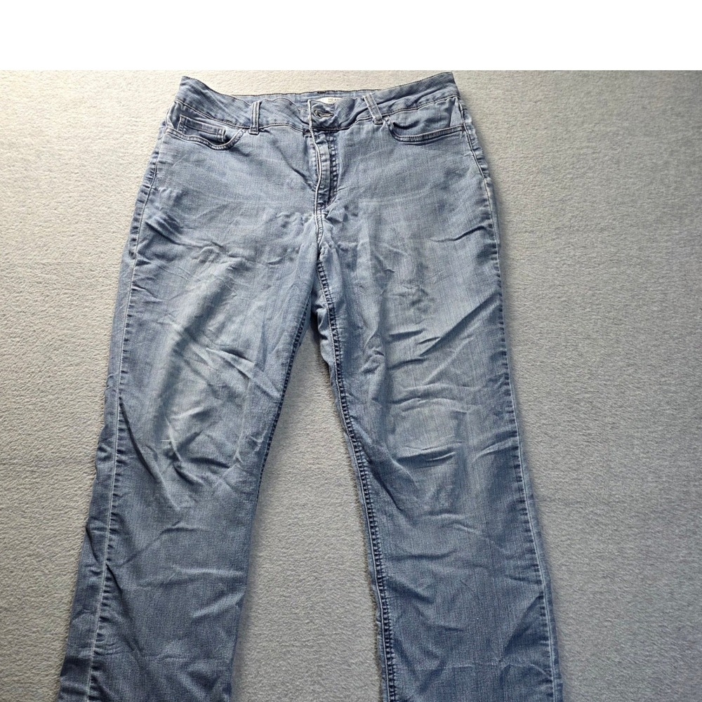 Riders by Lee Womens Mid Rise Straight Leg Jeans Light Wash Size 12